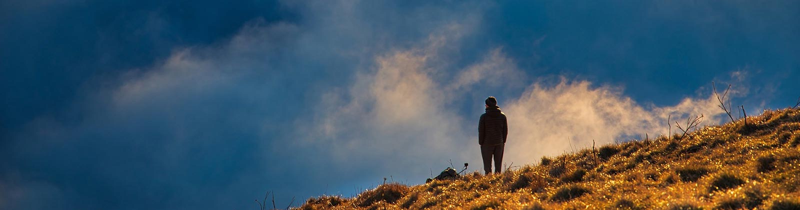 man on hill